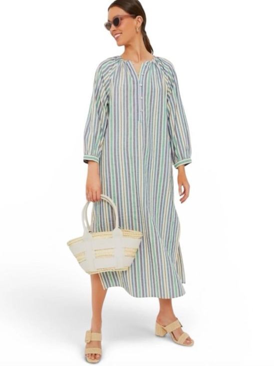 Pomander Place Dresses & Skirts - Tuckernuck Pomander Place Multicolor Striped Heidi Kaftan Maxi Dress L NWT
